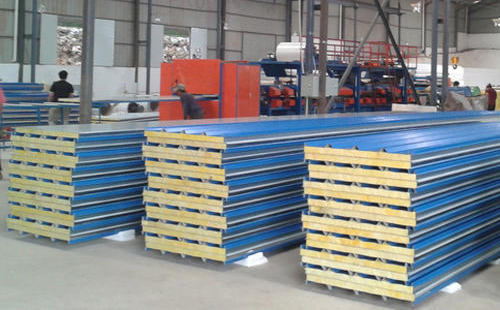 厂房翻新如何选海晏彩钢岩棉板防火厚度